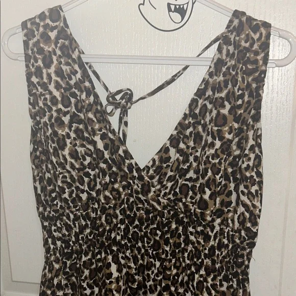 Leopard Print Sleeveless Dress - Picture 3 of 7